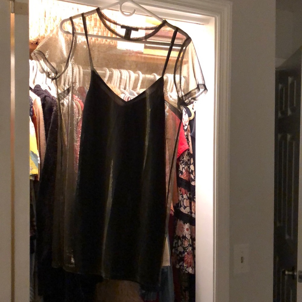 Metallic Mesh Dress